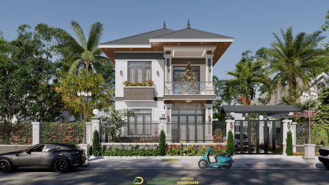 Thiết kế nhà 2 tầng mái Nhật đẹp – Giải pháp nhà ở bền vững & tiện nghi